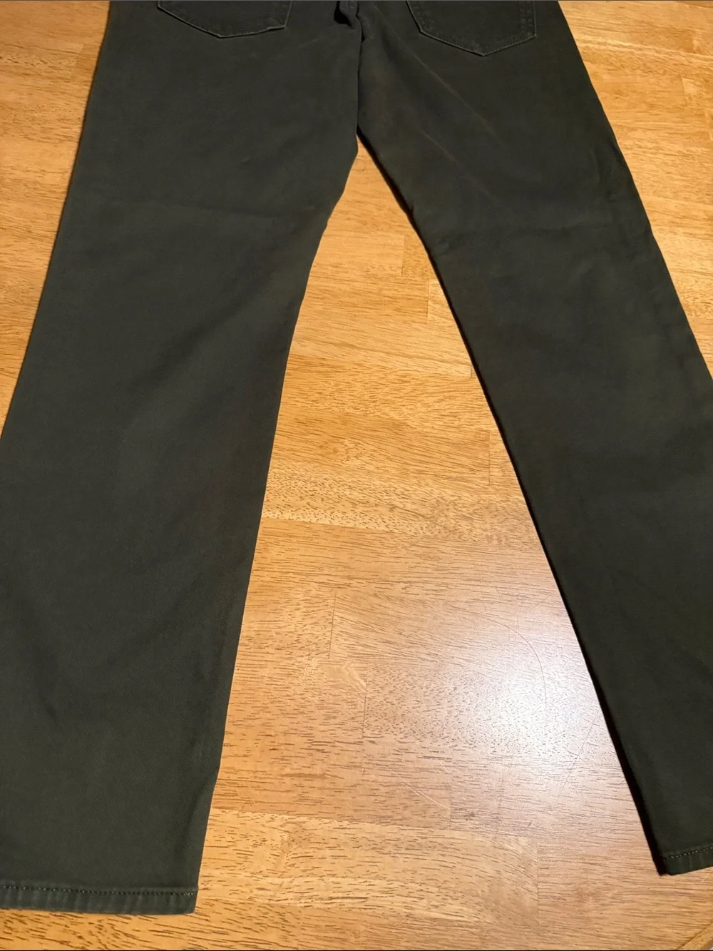 Men's Olive Green Chino Pants - Classic Straight Fit